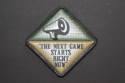 3D PVC Patch:"THE NEXT GAME STARTS RIGHT NOW"