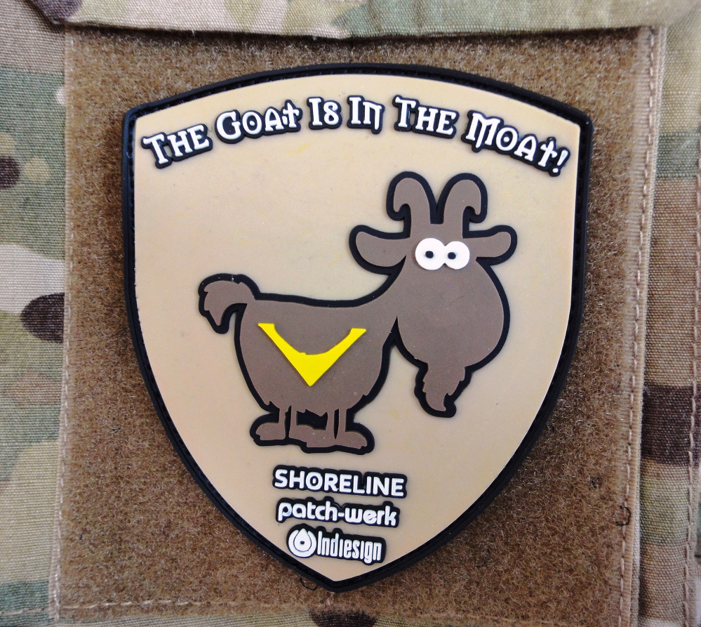 3DRubber Patch:"THE GOAT IS IN THE MOAT!"