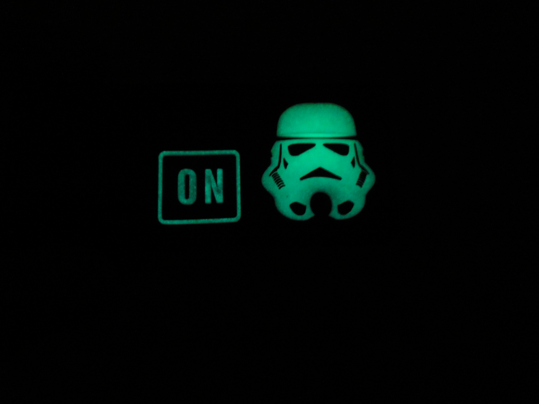 3D Rubber PATCH: "STORMTROOPER MODE: ON" nachleuchtend