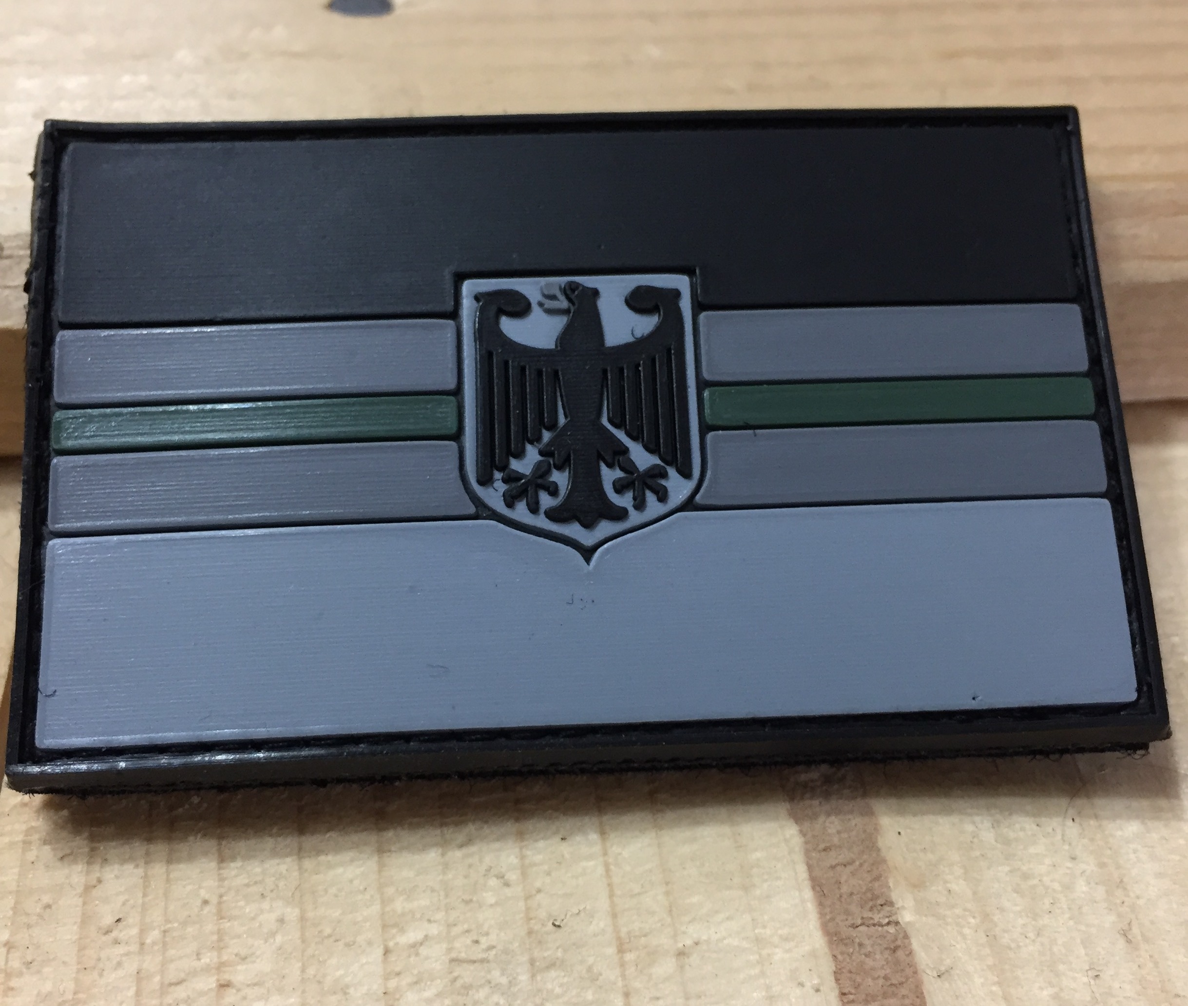 3D Rubber MORALE PATCH:"GREEN LINE DEUTSCHLAND"