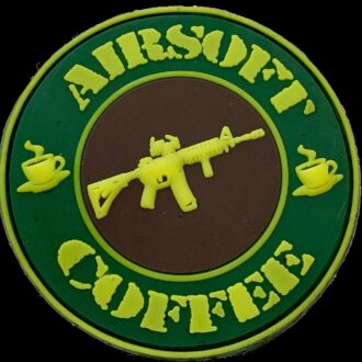 3D Rubberpatch "AIRSOFT & COFFEE"