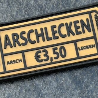 3D Rubberpatch: "ARSCH LECKEN €3,50"
