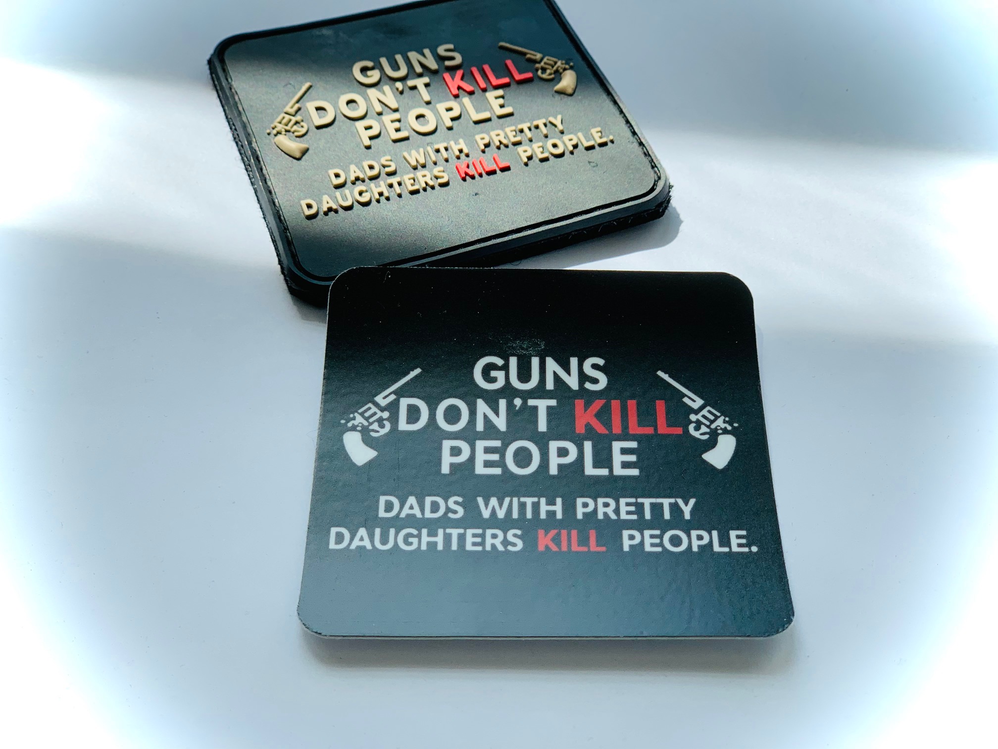 Aufkleber/Sticker "Guns don't kill people" – Bild 2