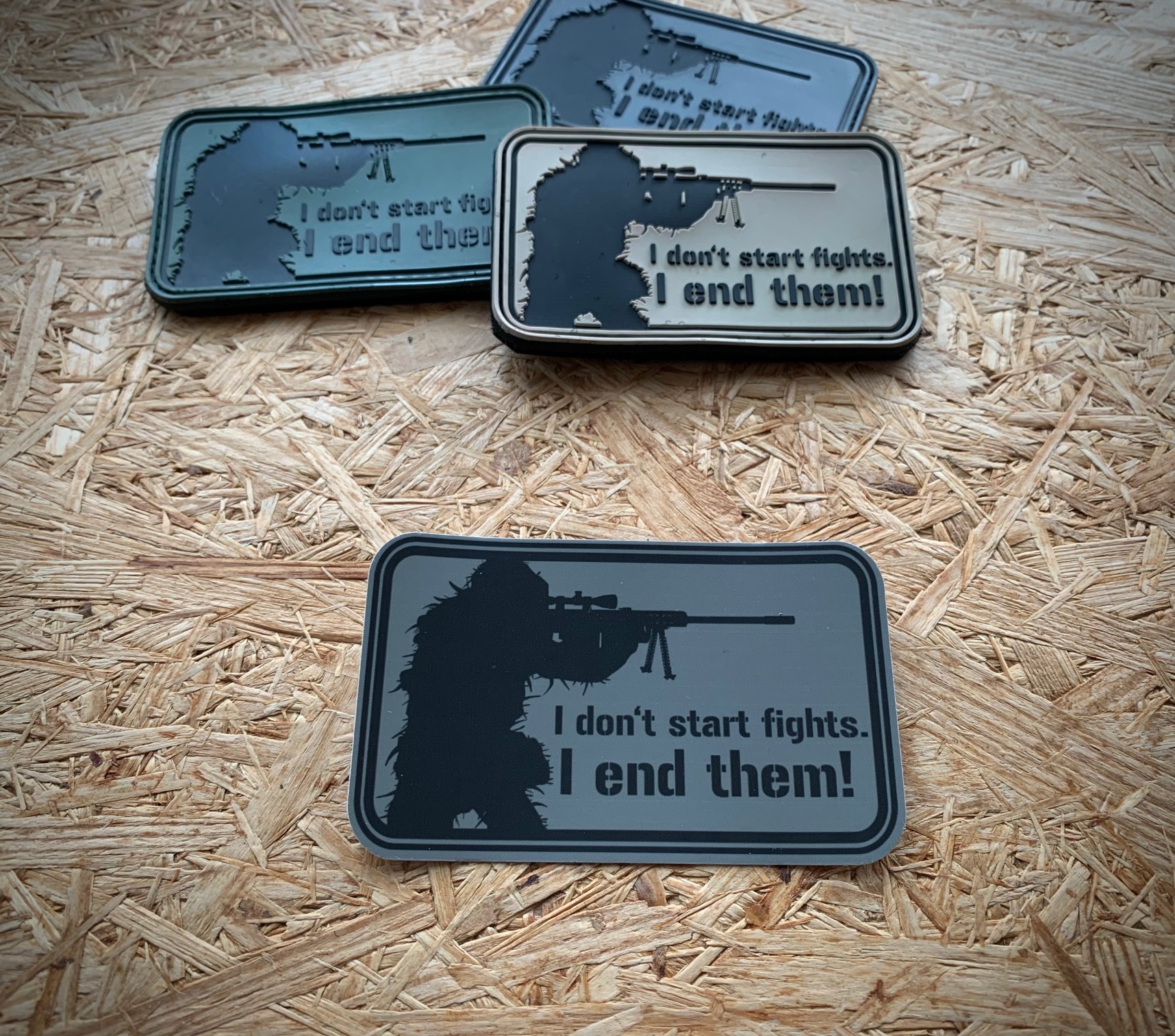 Aufkleber/Sticker: "I don't start fights...." – Bild 2