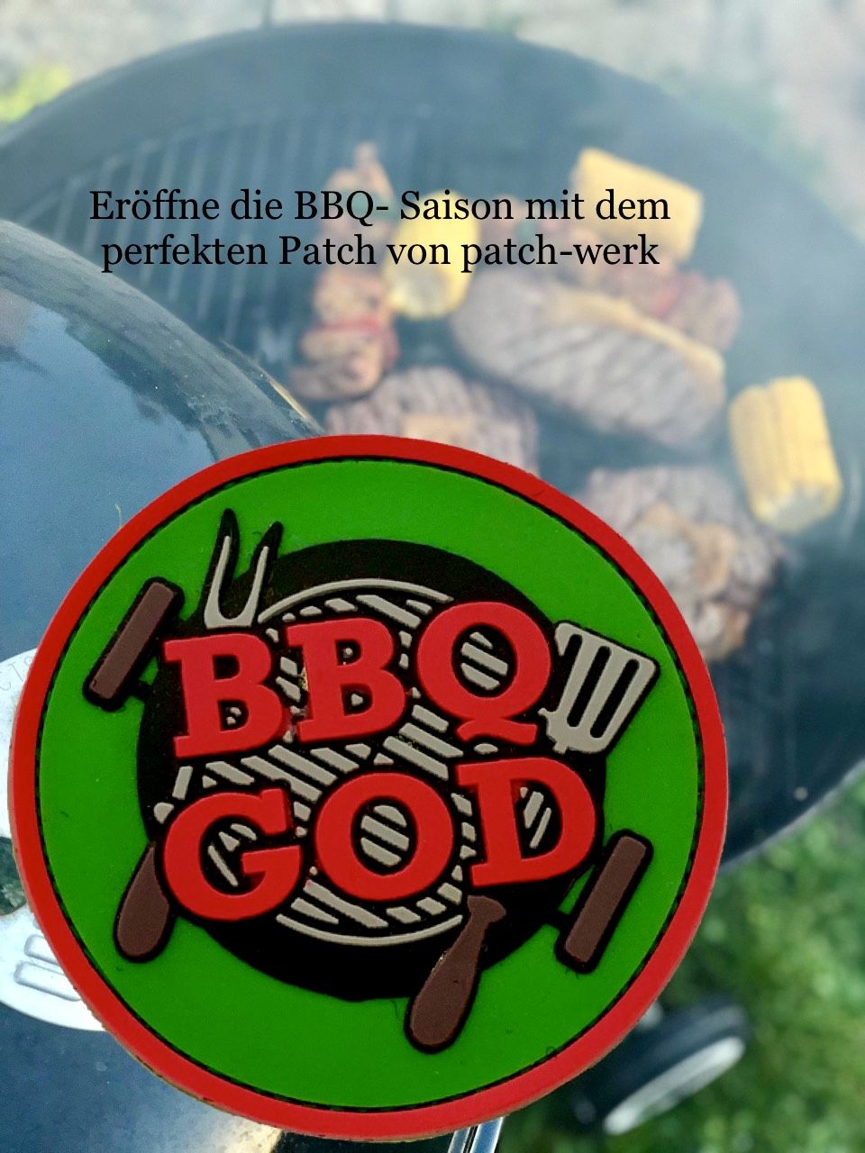Rubberpatch "BBQ GOD" – Bild 2