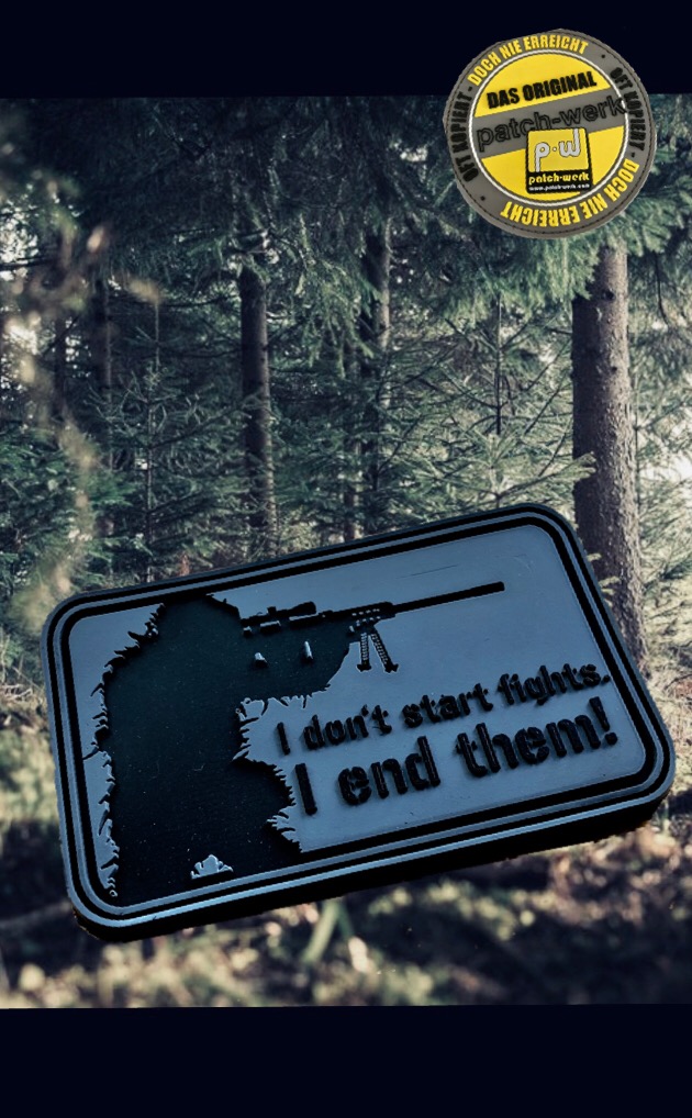 3D Rubberpatch:"I don't start fights. I end them!" Dark ops – Bild 2