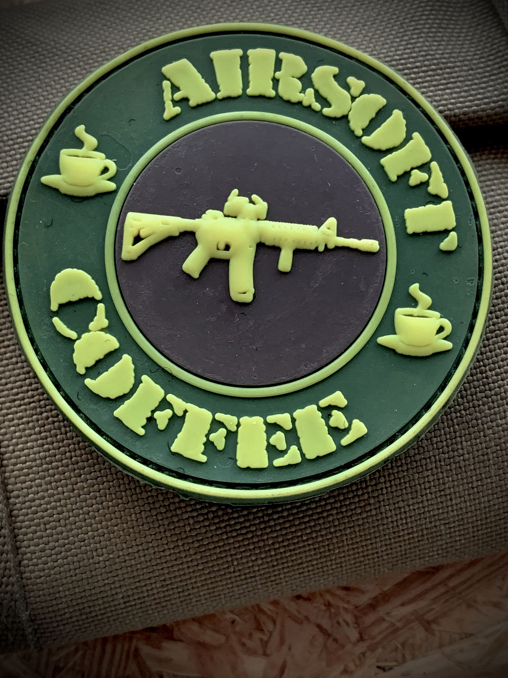 3D Rubberpatch "AIRSOFT & COFFEE" – Bild 3