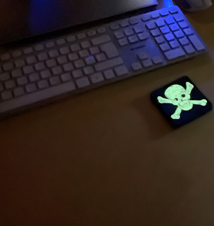 3D Rubberpatch: "Jolly Roger Black Jack" Totenkopf, Skull – Bild 3