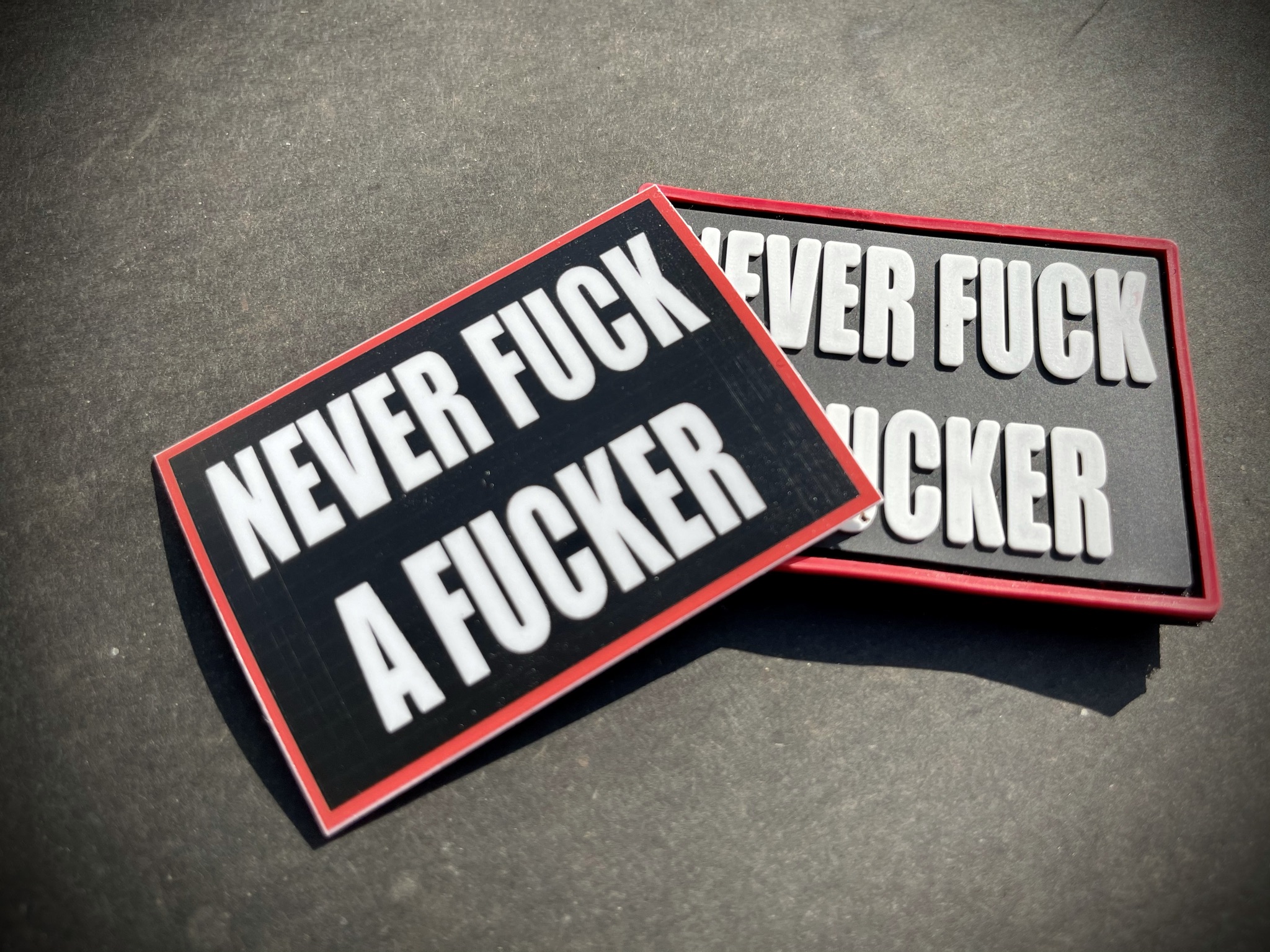 Aufkleber/Sticker "Never fuck a fucker"