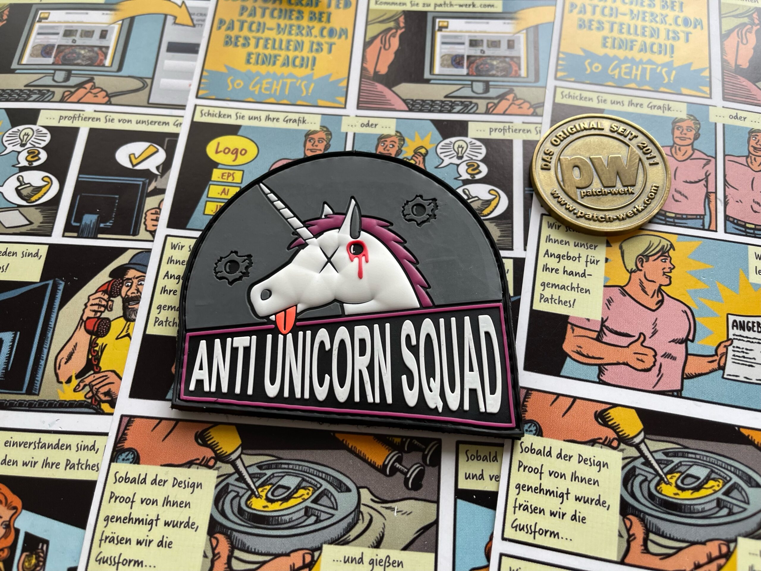 3D Rubberpatch: "ANTI UNICORN SQUAD"