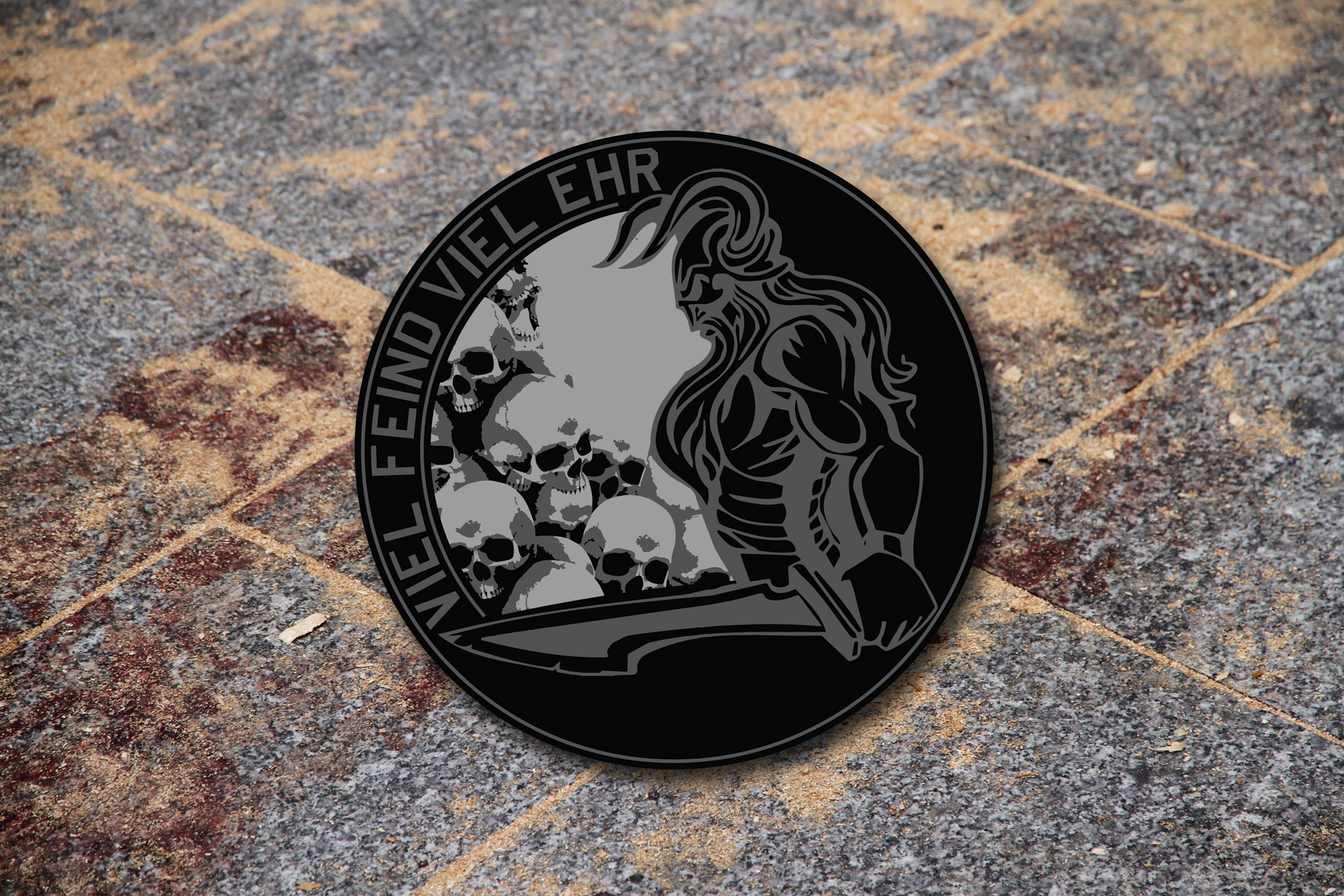 Morale - Rubberpatch "Viel Feind, viel Ehr" subdued – Bild 2